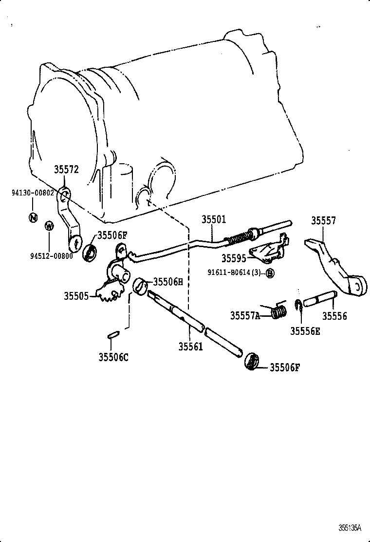35557-26030 PAWL, PARKING LOCK product image
