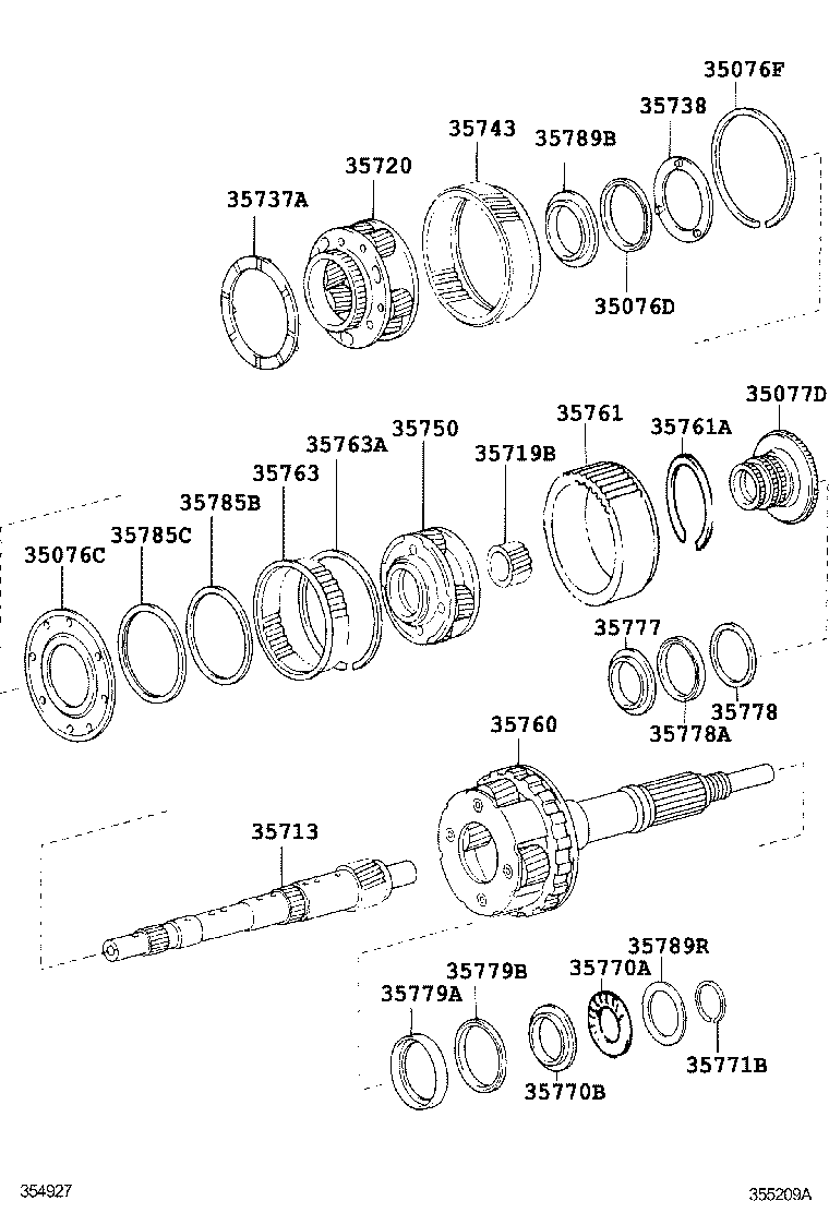 35760-22060 GEAR ASSY, REAR PLANETARY product image