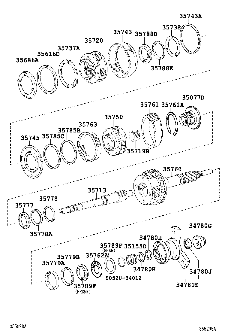 34780-30060 YOKE ASSY, FLANGE (FOR AUTOMATIC TRANSMISSION) product image
