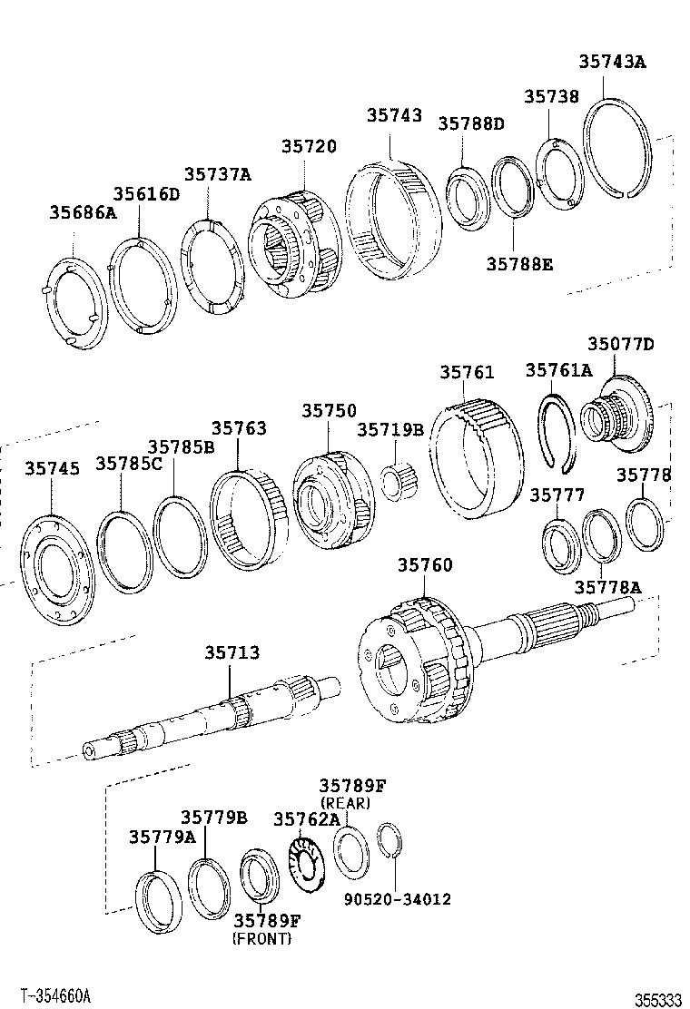 35760-22060 GEAR ASSY, REAR PLANETARY product image