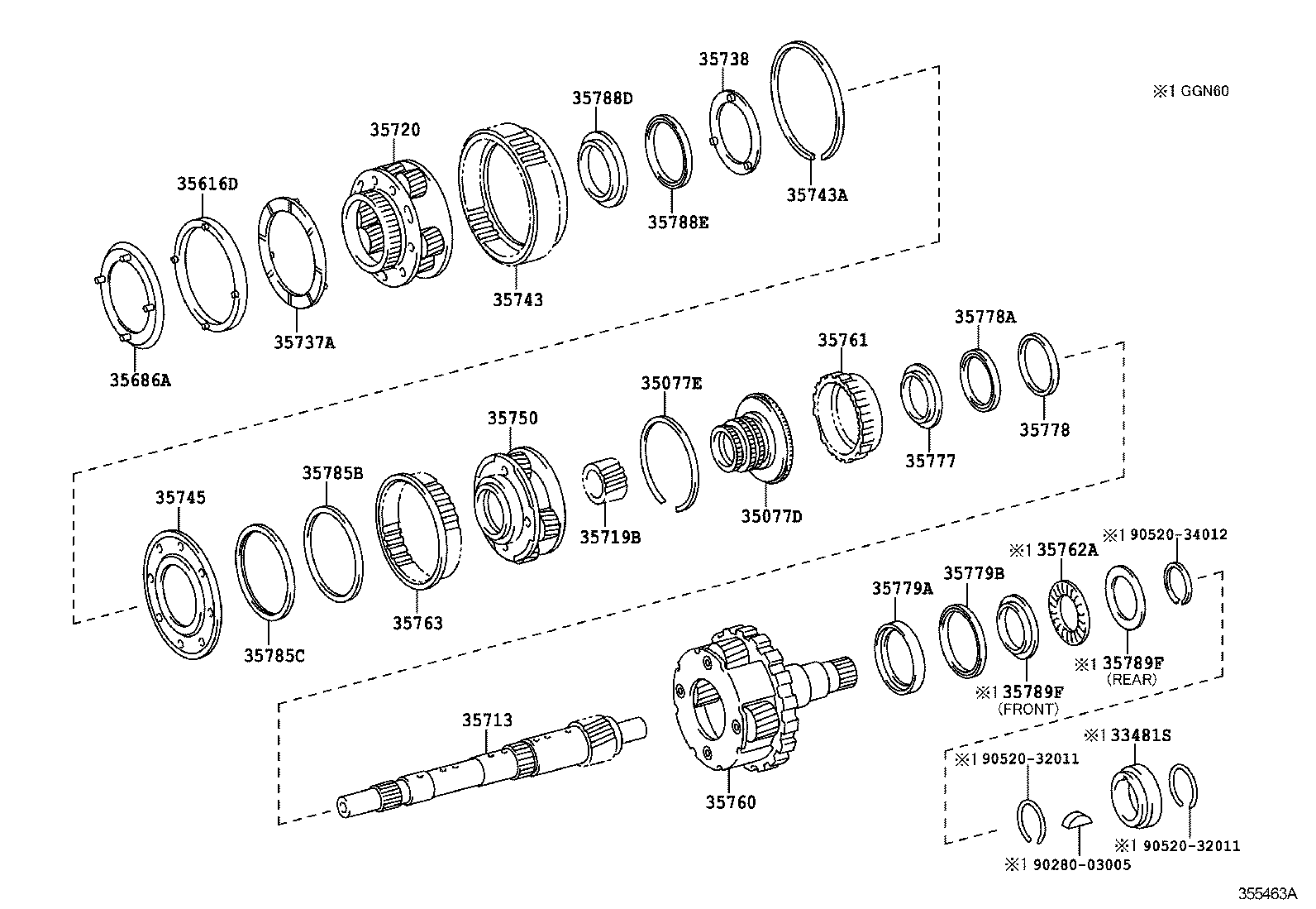 33481-34020 GEAR, SPEEDOMETER DRIVE (ATM) product image