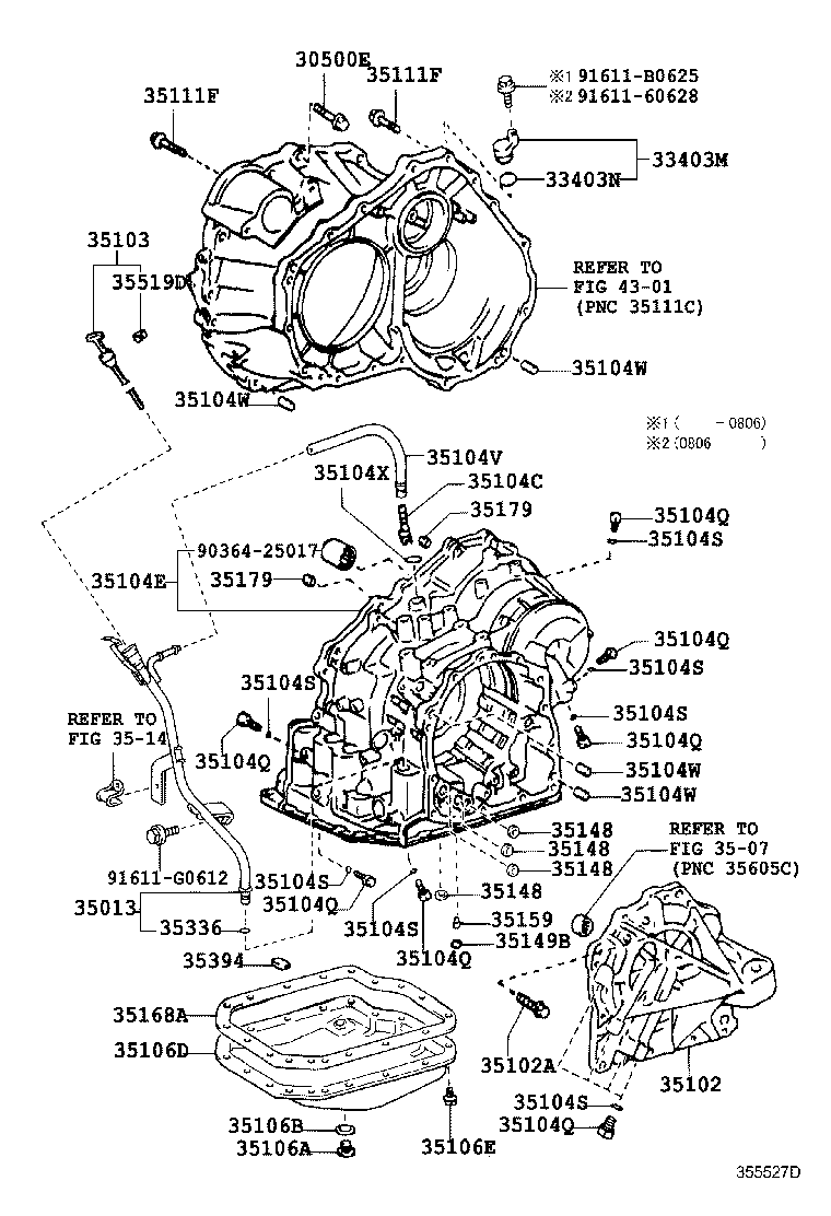 35102-33030 COVER SUB-ASSY, TRANSAXLE REAR product image
