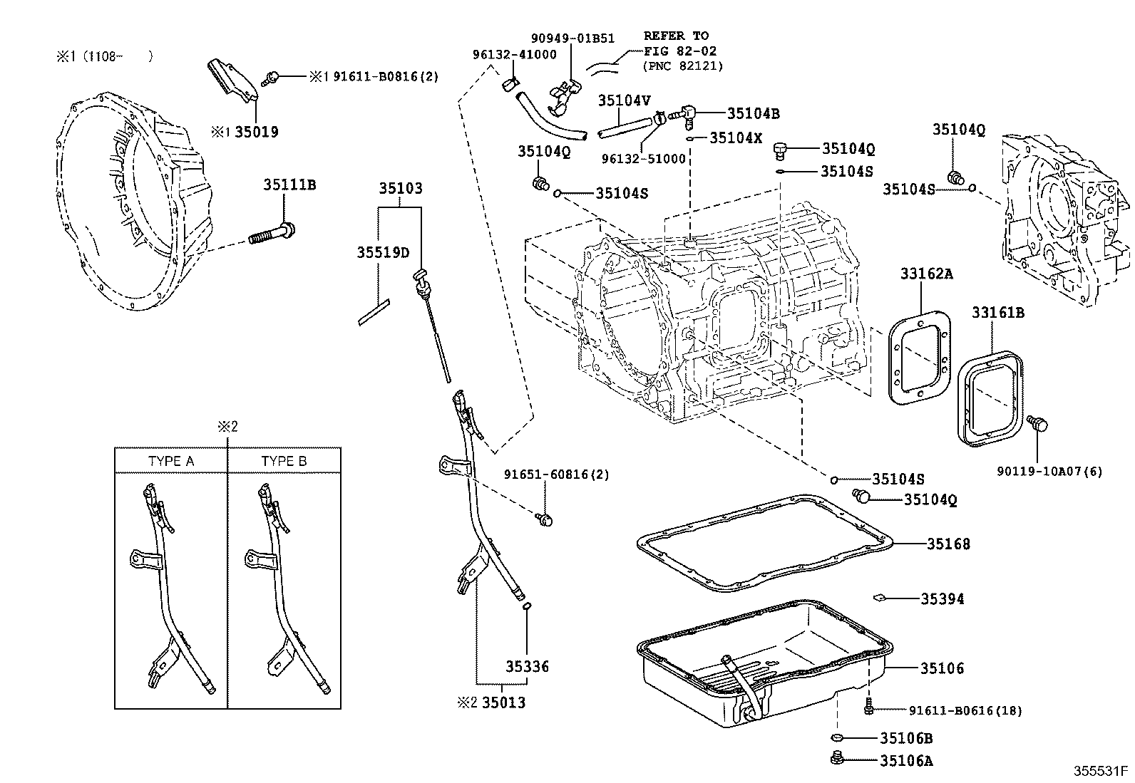 35106-60130 PAN SUB-ASSY, AUTOMATIC TRANSMISSION OIL product image