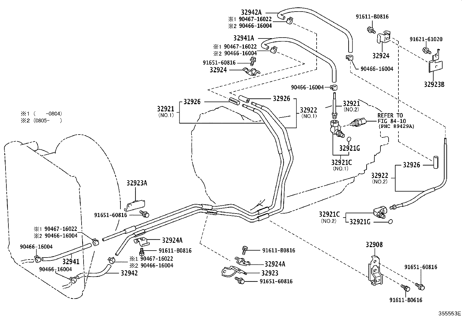 32941-36060 HOSE(FOR OIL COOLER INLET) product image