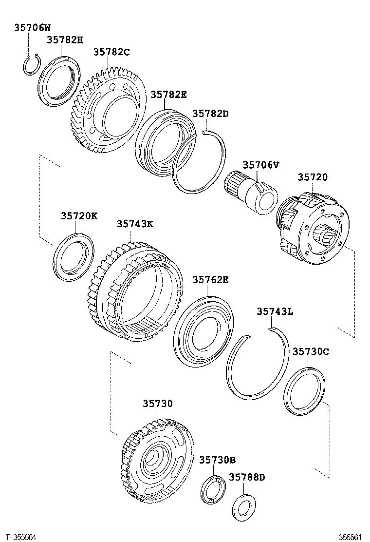 35783-07010 GEAR, COUNTER DRIVEN product image