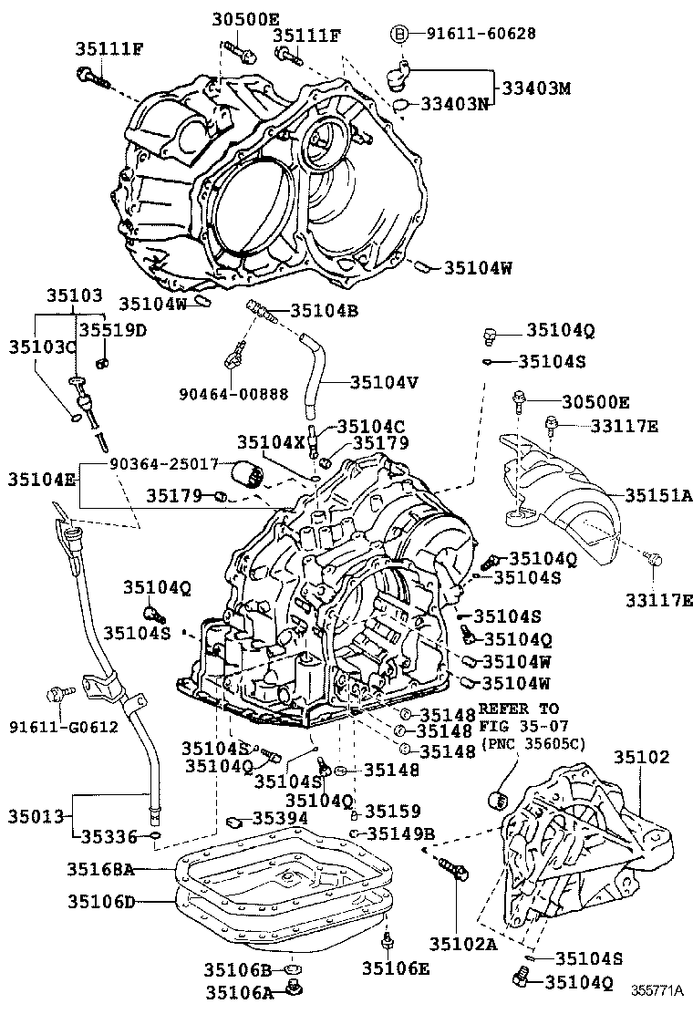 35151-33130 COVER, TRANSAXLE CASE, UPPER product image