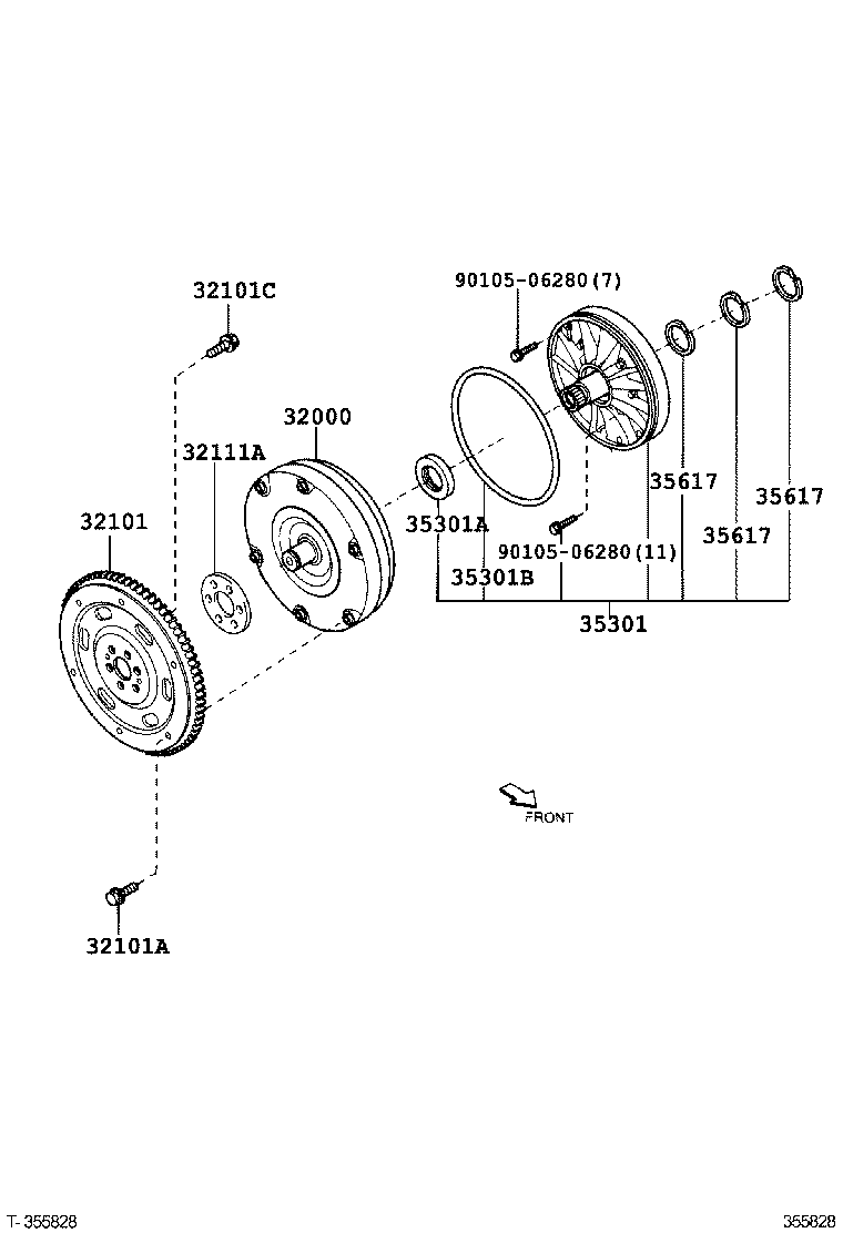 90311-32021 SEAL, OIL (FOR FRONT OIL PUMP) product image