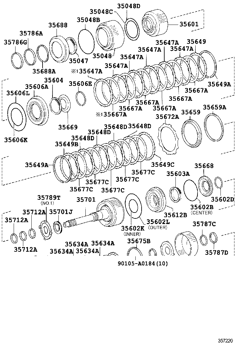 35633-0C030 DISC, CLUTCH (FOR FORWARD MULTIPLE DISC CLUTCH) product image