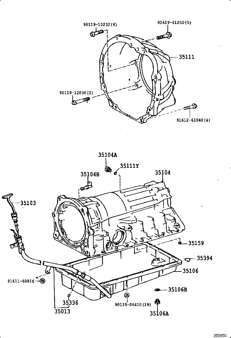 35111-22080 HOUSING, AUTOMATIC TRANSMISSION product image