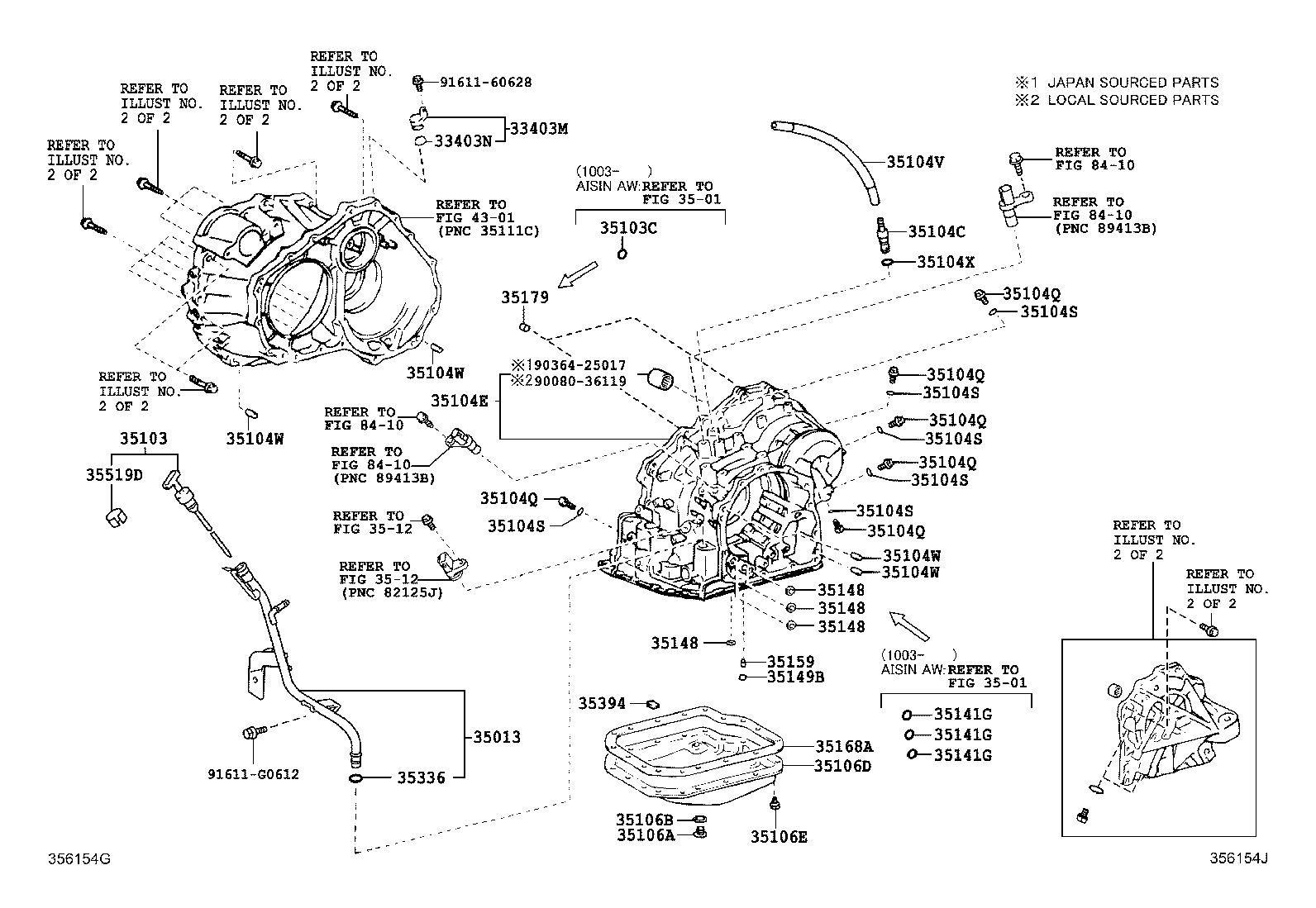 35104-08011 CASE SUB-ASSY, AUTOMATIC TRANSAXLE product image