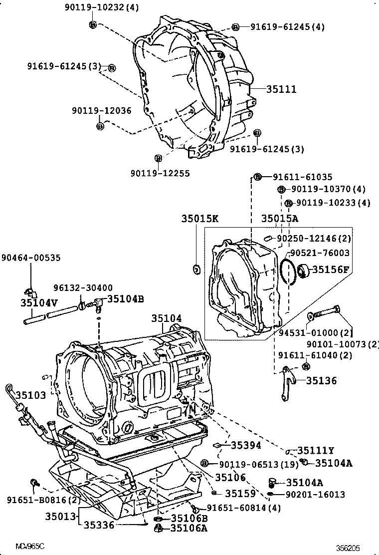 35167-60030 PROTECTOR, TRANSMISSION OIL PAL product image