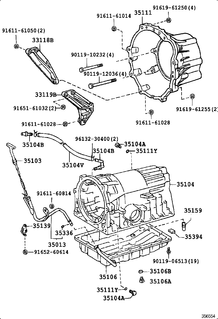 35167-30010 PROTECTOR, TRANSMISSION OIL PAL product image