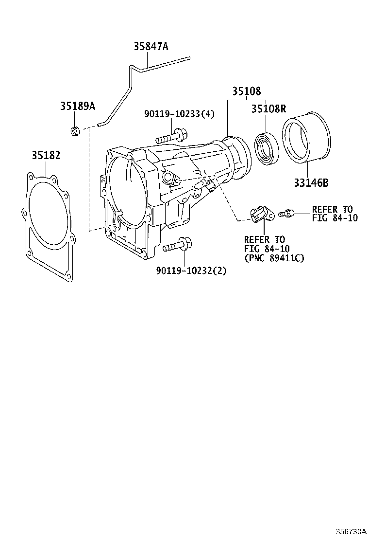 90311-A0031 SEAL, OIL (FOR AUTOMATIC TRANSMISSION EXTENSION HOUSING) product image