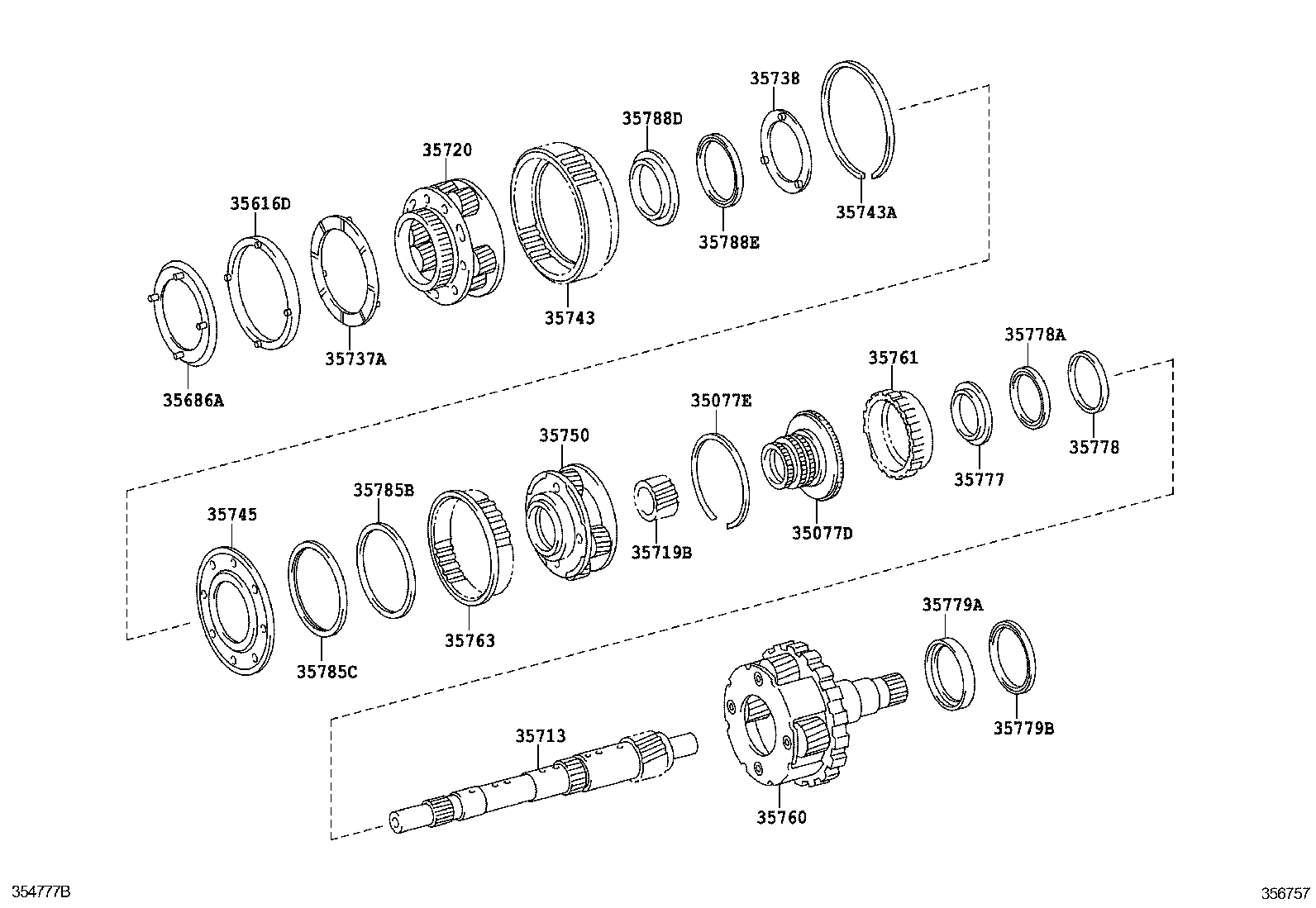 35713-60090 SHAFT, INTERMEDIATE product image