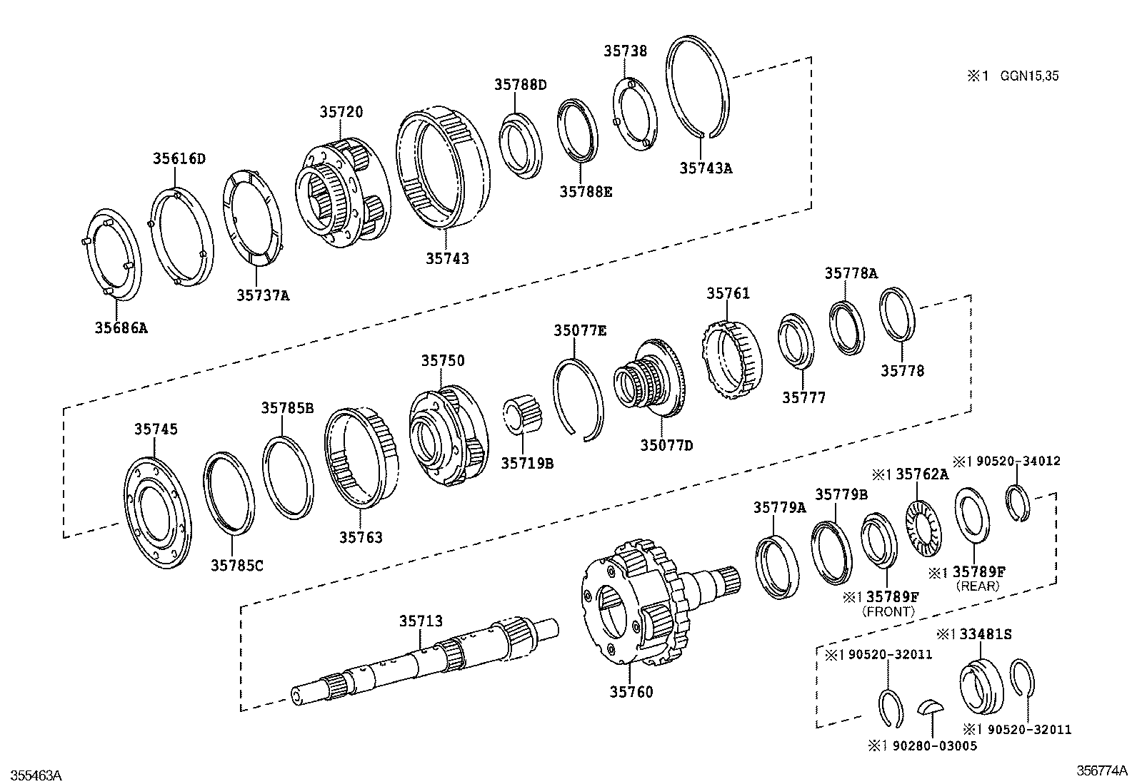 33481-71030 GEAR, SPEEDOMETER DRIVE (ATM) product image