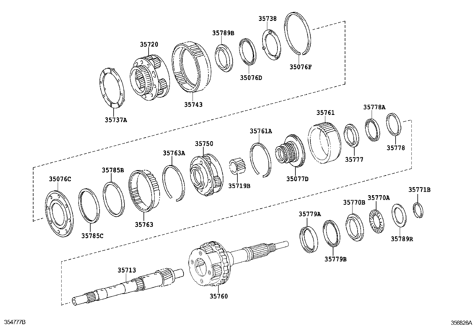 35686-60010 WASHER, CLUTCH DRUM THRUST, NO.2 product image