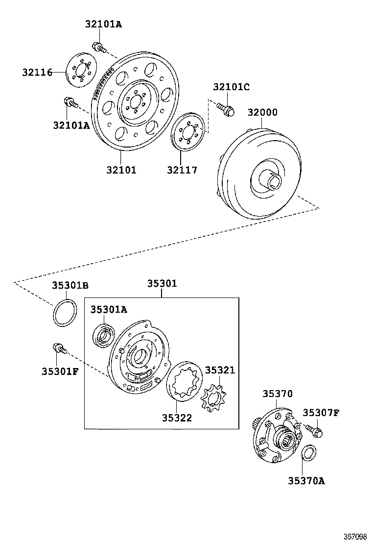 32000-52051 CONVERTER ASSY, TORQUE product image