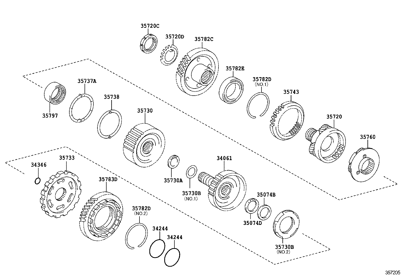 35760-42010 GEAR ASSY, REAR PLANETARY product image