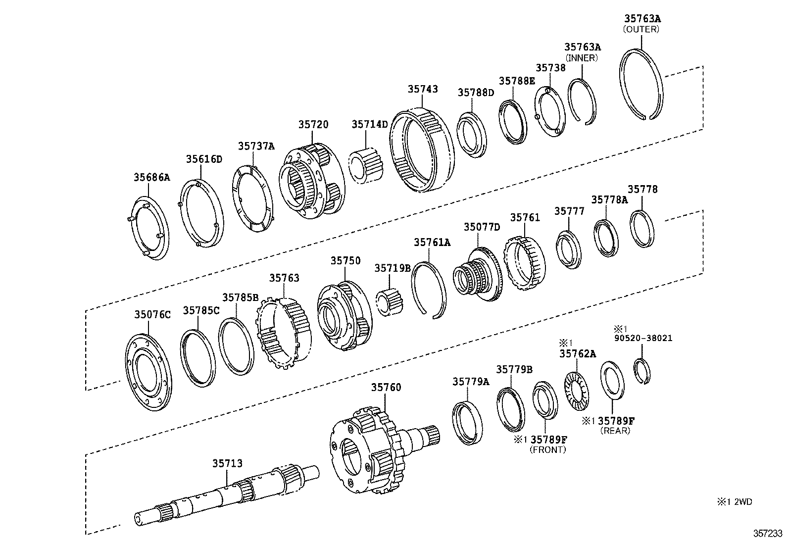 35760-34010 GEAR ASSY, REAR PLANETARY product image