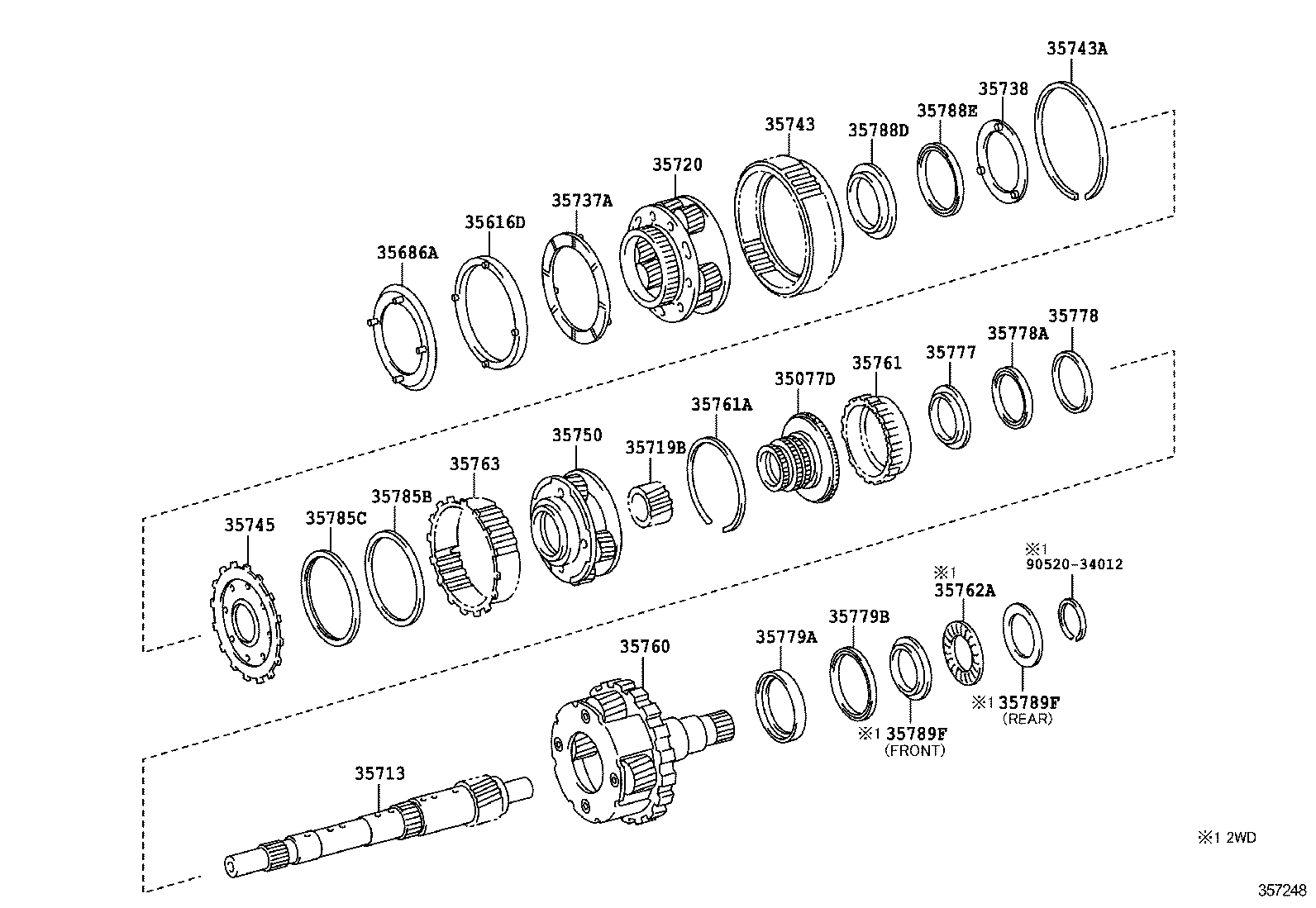 35760-34010 GEAR ASSY, REAR PLANETARY product image