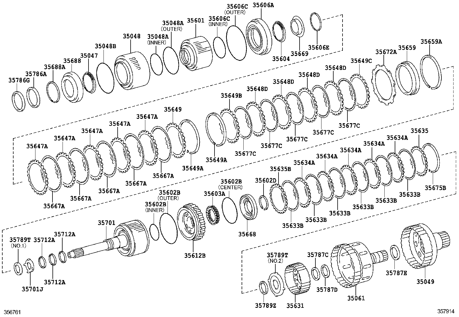 35604-0C010 SPRING SUB-ASSY, DIRECT CLUTCH RETURN product image