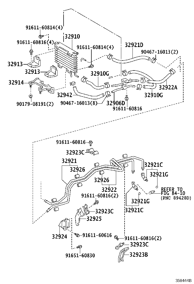 32941-36060 HOSE(FOR OIL COOLER INLET) product image