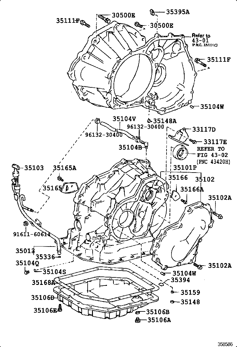 35013-12380 TUBE SUB-ASSY, TRANSMISSION OIL FILLER product image