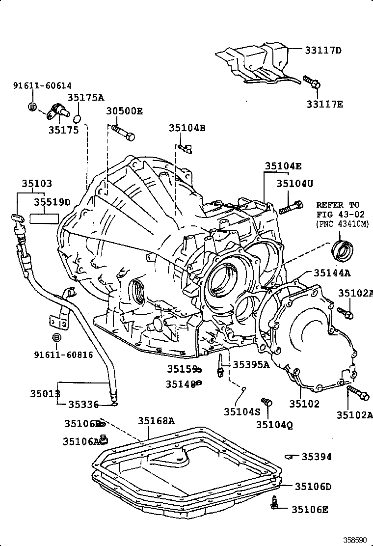 35013-12380 TUBE SUB-ASSY, TRANSMISSION OIL FILLER product image