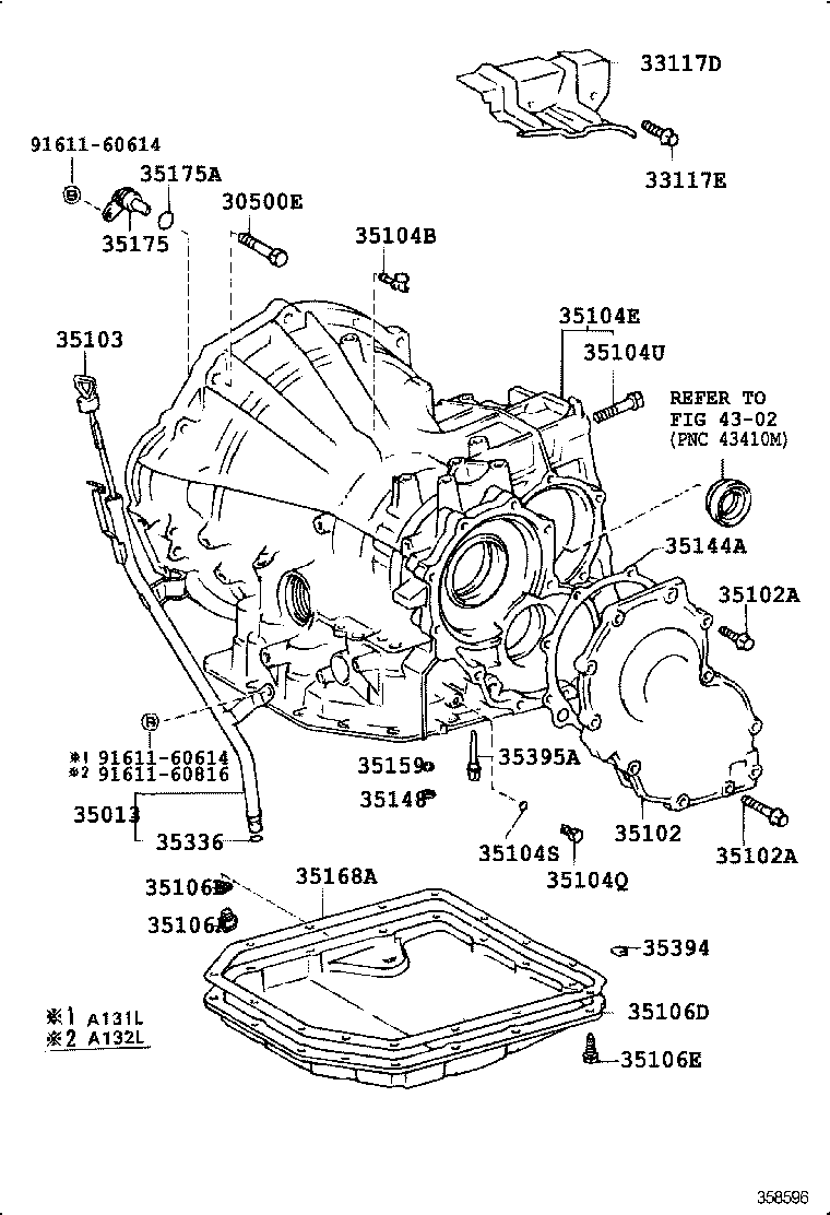 35101-12073 CASE & COVER SUB-ASSY, TRANSAXLE product image