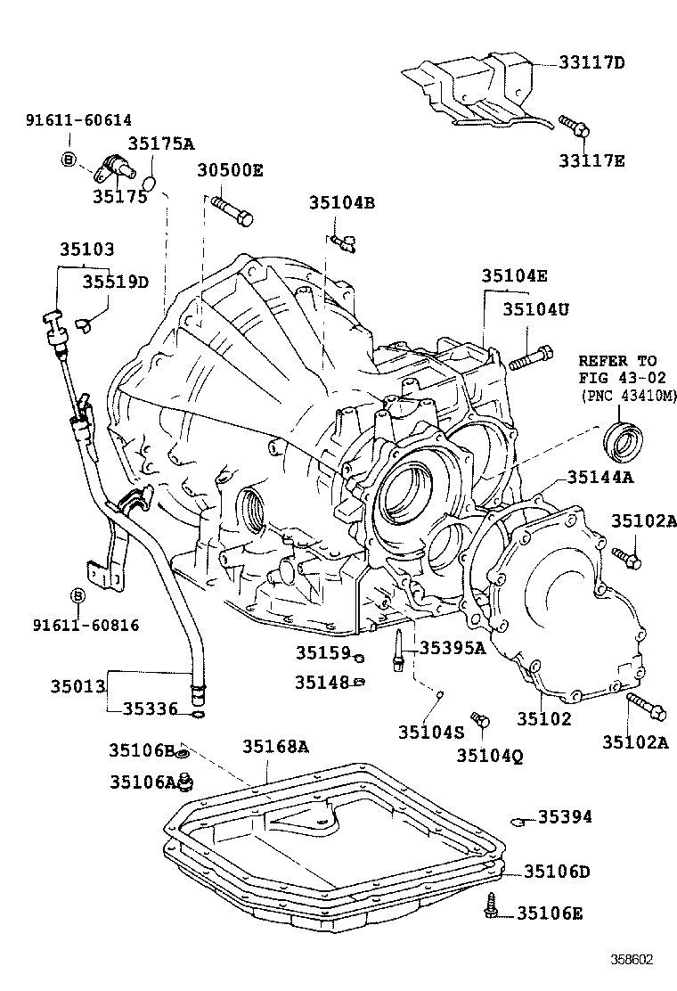 35013-12391 TUBE SUB-ASSY, TRANSMISSION OIL FILLER product image