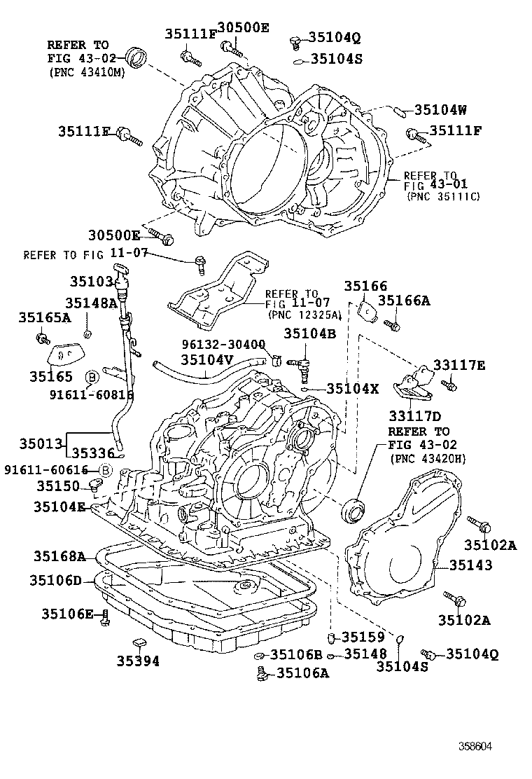 35013-12391 TUBE SUB-ASSY, TRANSMISSION OIL FILLER product image