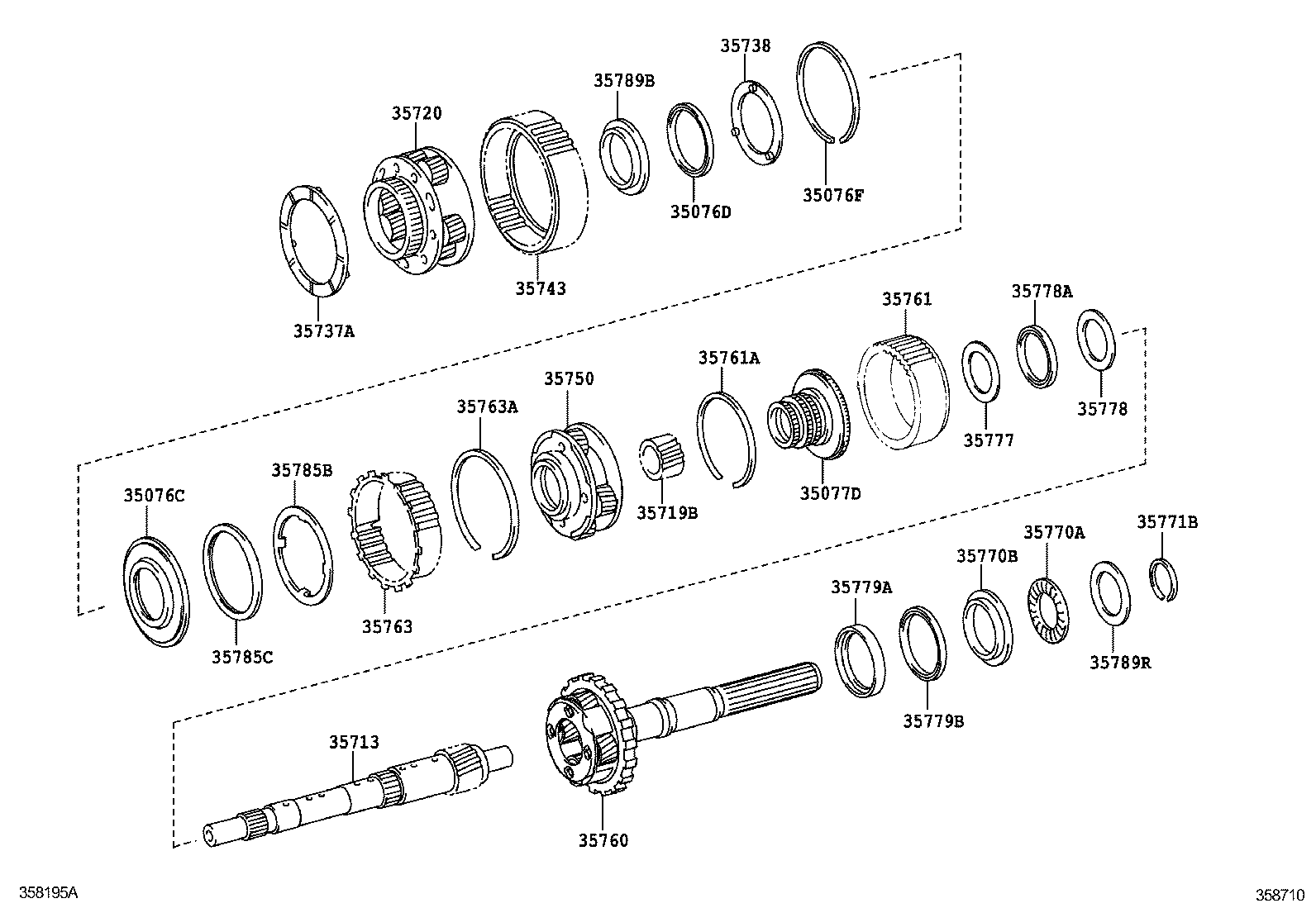 35155-50180 SLEEVE, REAR COVER product image