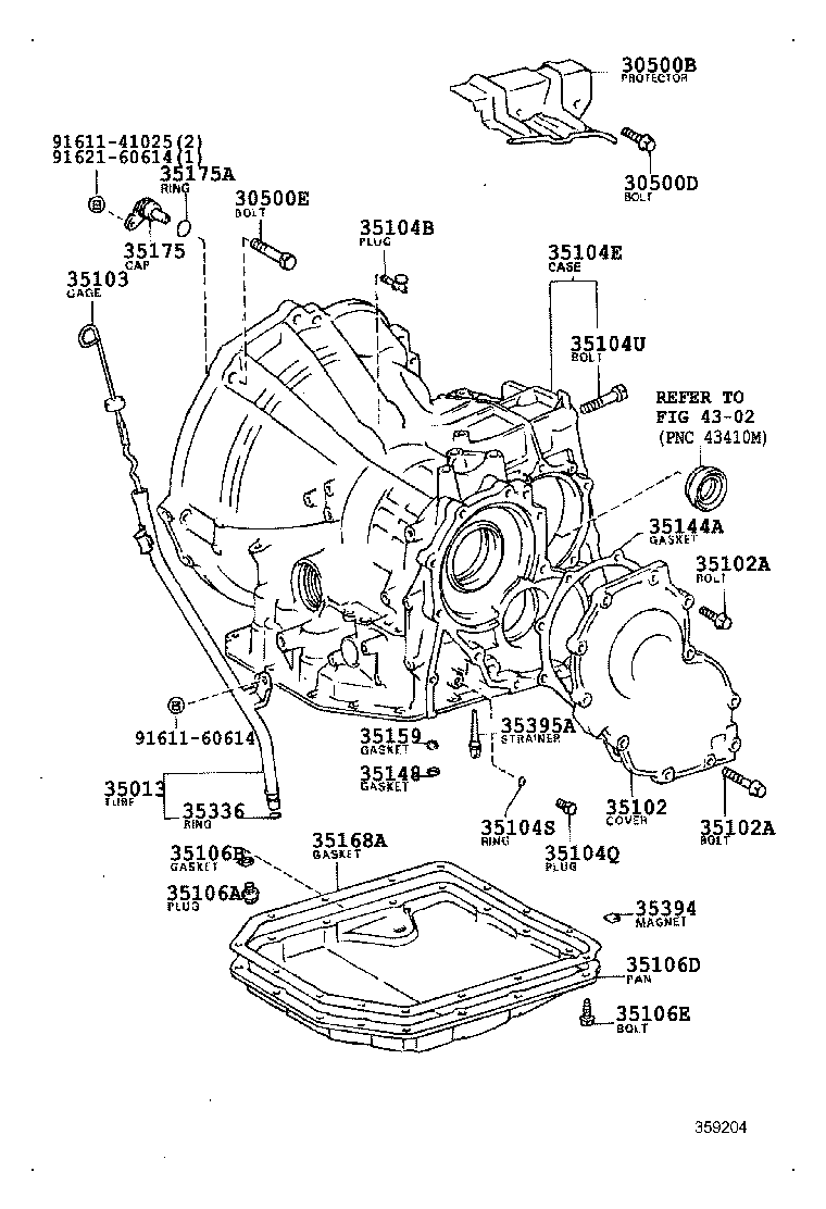 35101-10010 CASE & COVER SUB-ASSY, TRANSAXLE product image