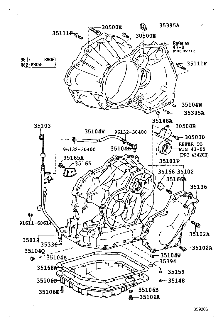 35101-10010 CASE & COVER SUB-ASSY, TRANSAXLE product image