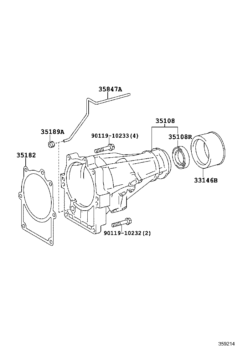 90363-30063 BEARING (FOR AUTOMATIC TRANSMISSION EXTENSION HOUSING) product image