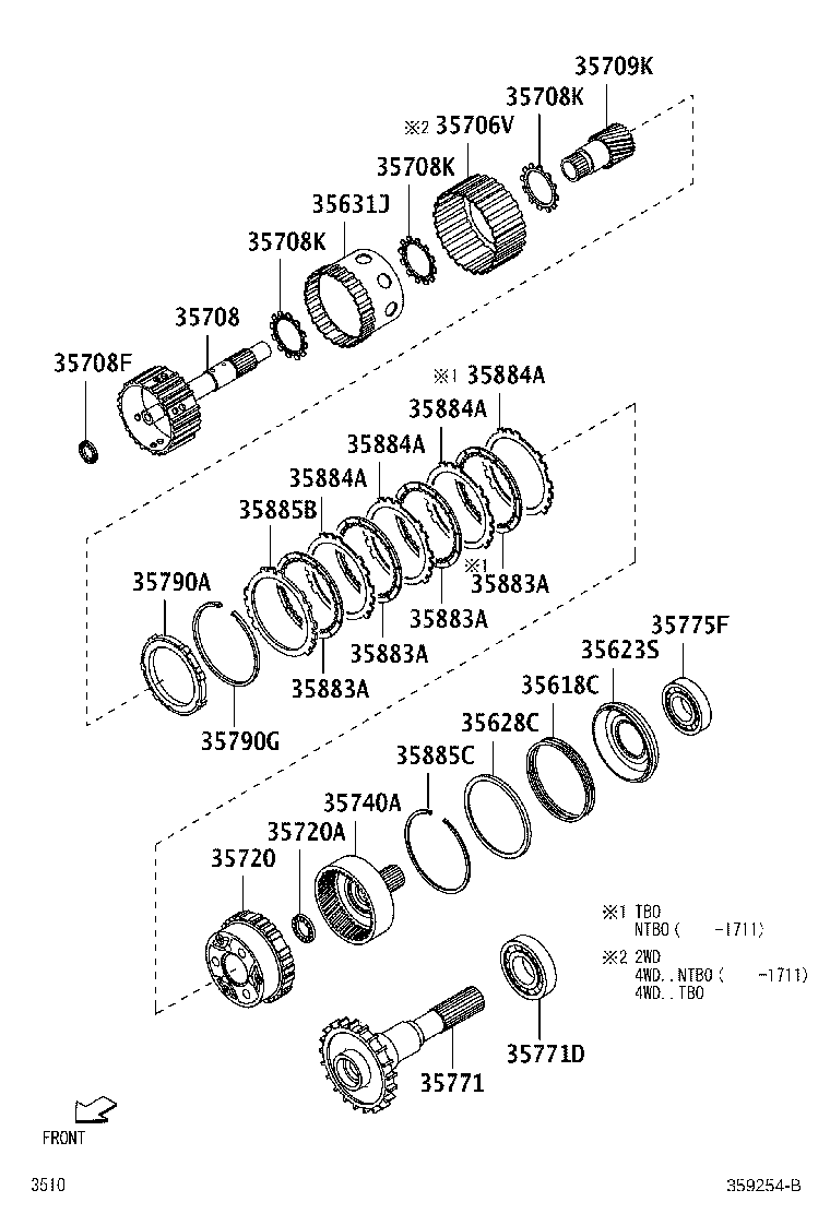 33481-87534 GEAR, SPEEDOMETER DRIVE (ATM) product image