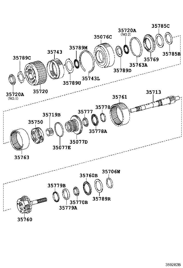 35760-0K030 GEAR ASSY, REAR PLANETARY product image