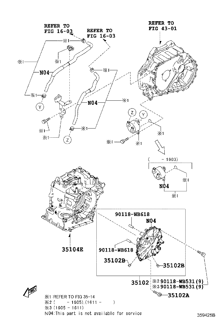 35141-WB002 CASE SUB-ASSY, AUTOMATIC TRANSAXLE product image
