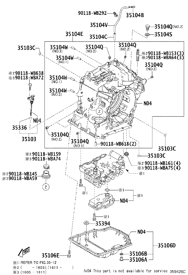 35141-WB002 CASE SUB-ASSY, AUTOMATIC TRANSAXLE product image