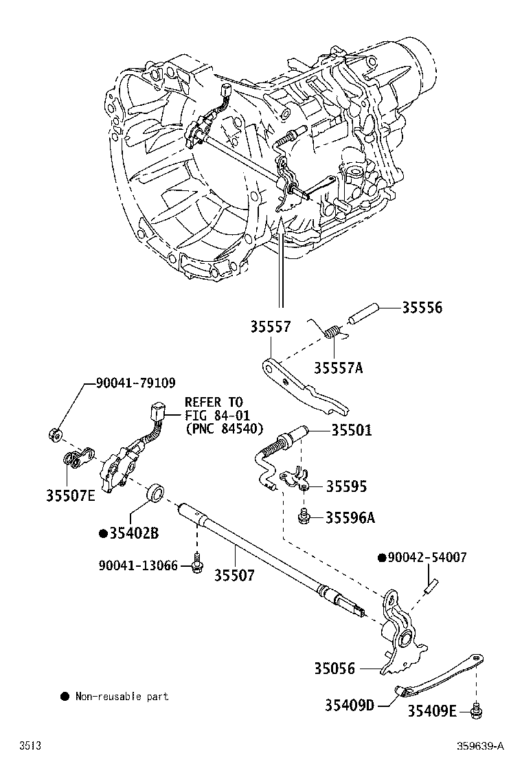 33511-B1010 SHAFT SUB-ASSY, TRANSMISSION CONTROL INTERMEDIATE product image