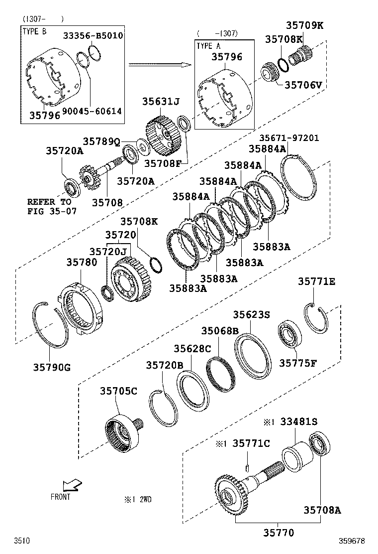 33481-87534 GEAR, SPEEDOMETER DRIVE (ATM) product image