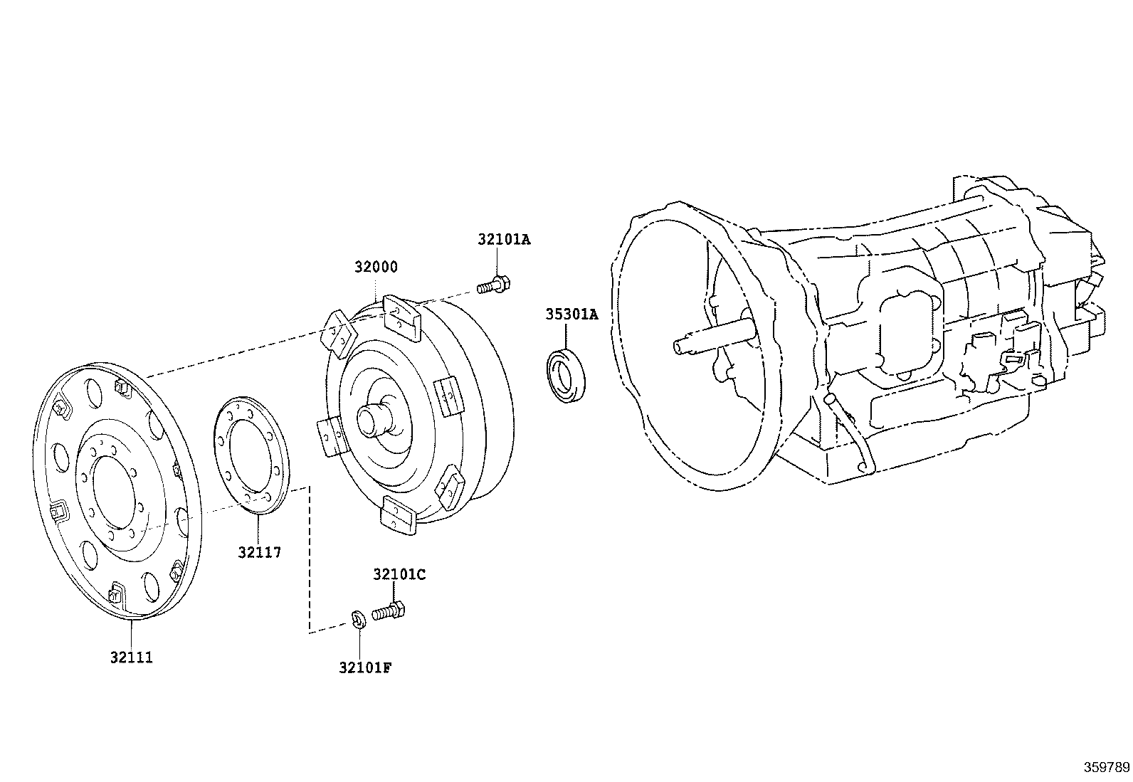 32111-37030 PLATE, PUMP IMPELLER DRIVE product image
