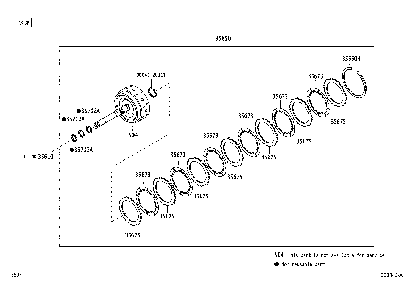 35712-97201 RING, INPUT SHAFT OIL SEAL product image