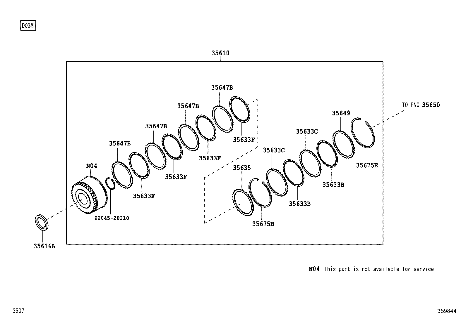 35712-97201 RING, INPUT SHAFT OIL SEAL product image