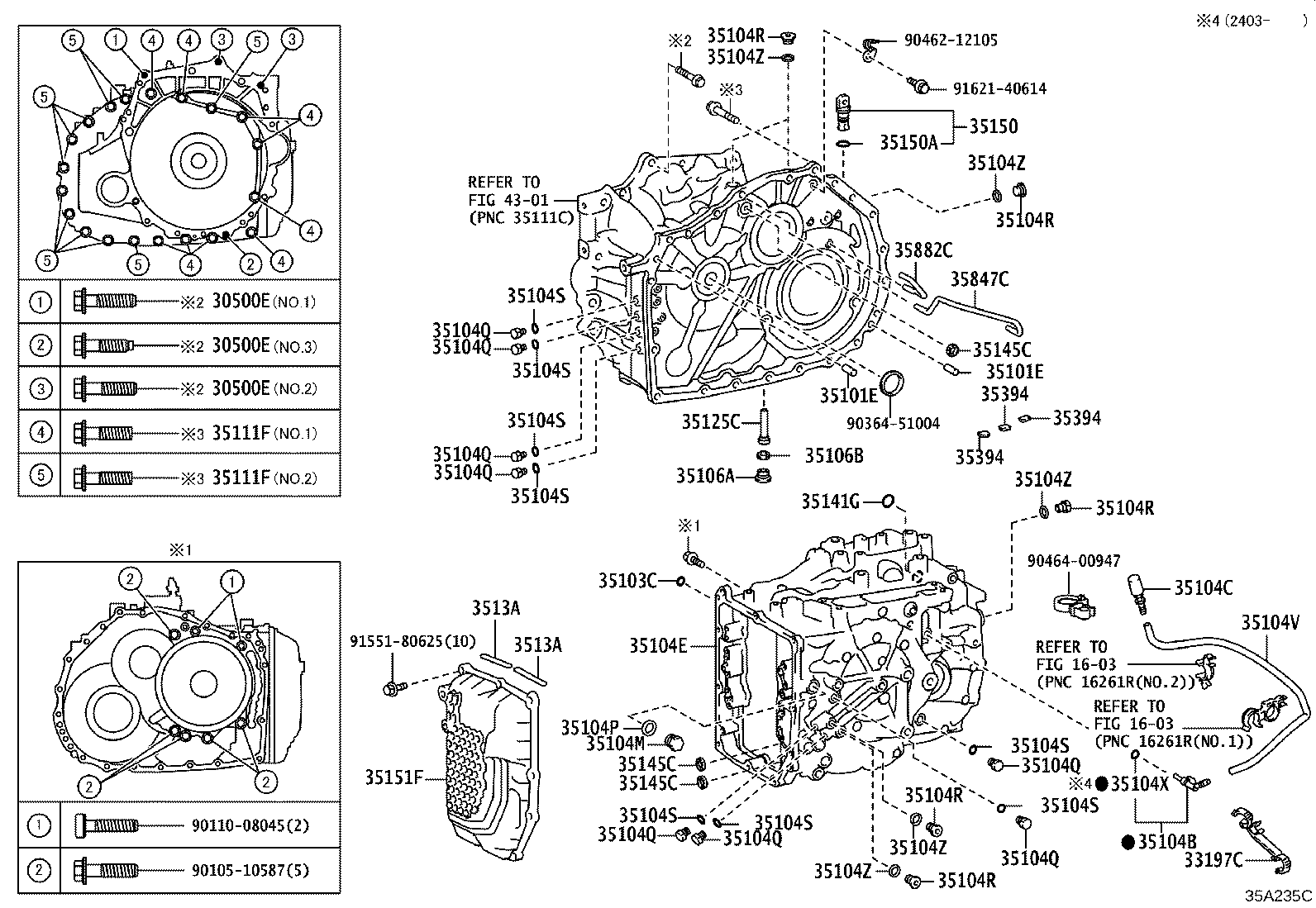 35104-48030 CASE SUB-ASSY, AUTOMATIC TRANSAXLE product image