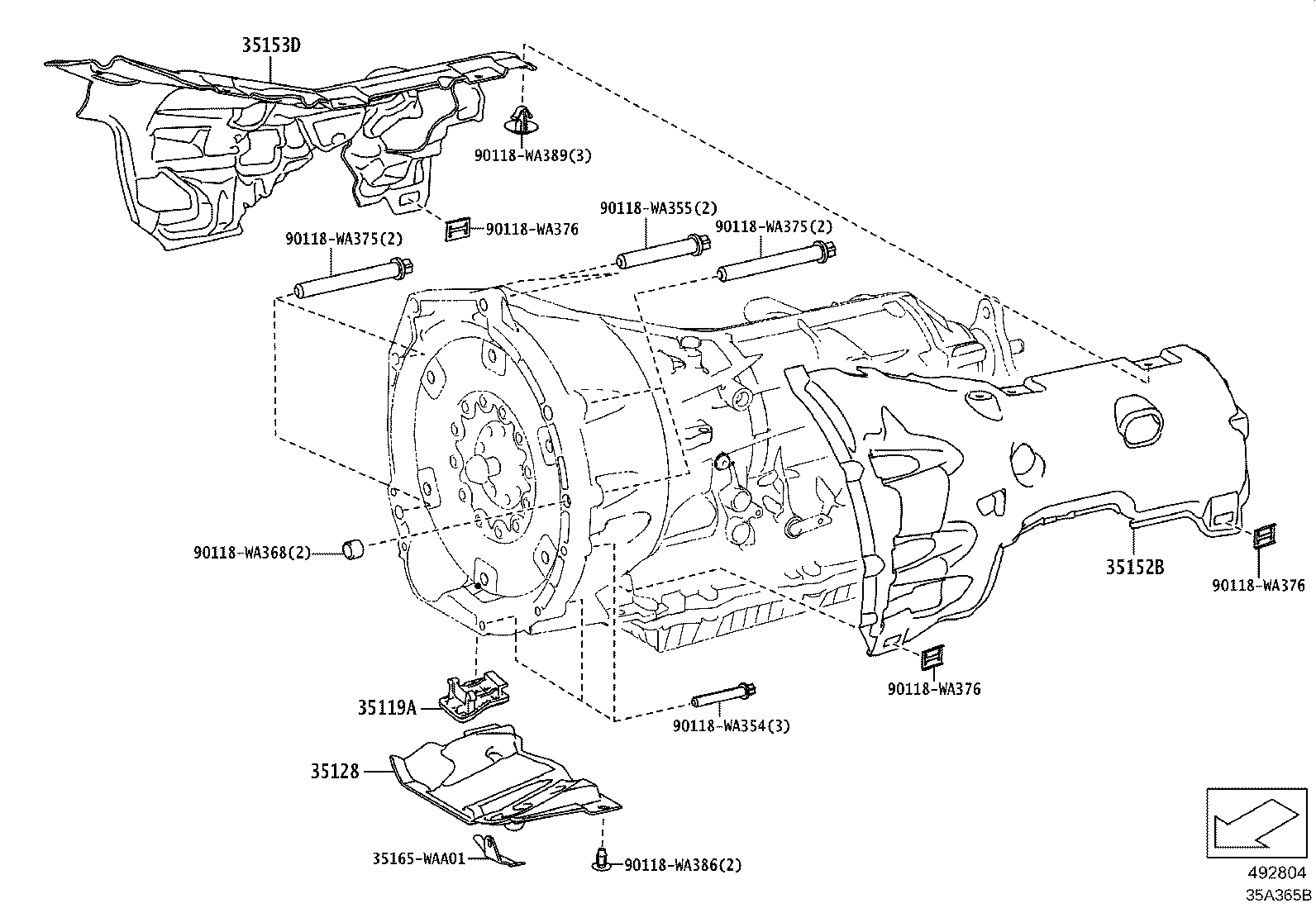 90118-WA761 PLUG, AUTOMATIC TRANSMISSION CASE product image