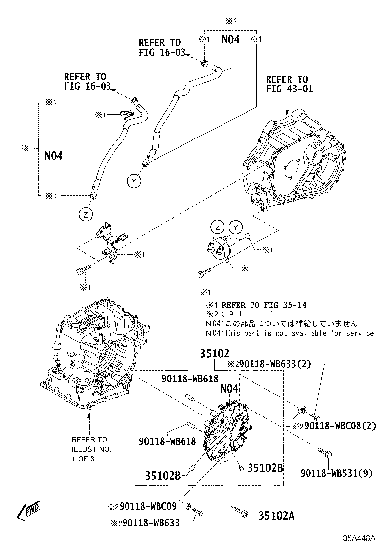 35141-WB002 CASE SUB-ASSY, AUTOMATIC TRANSAXLE product image