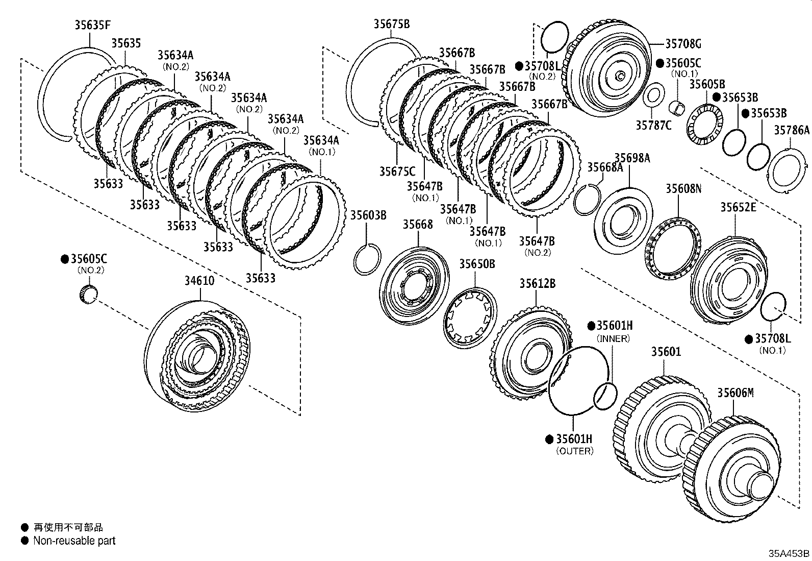 35633-0E010 DISC, CLUTCH (FOR FRONT CLUTCH) product image