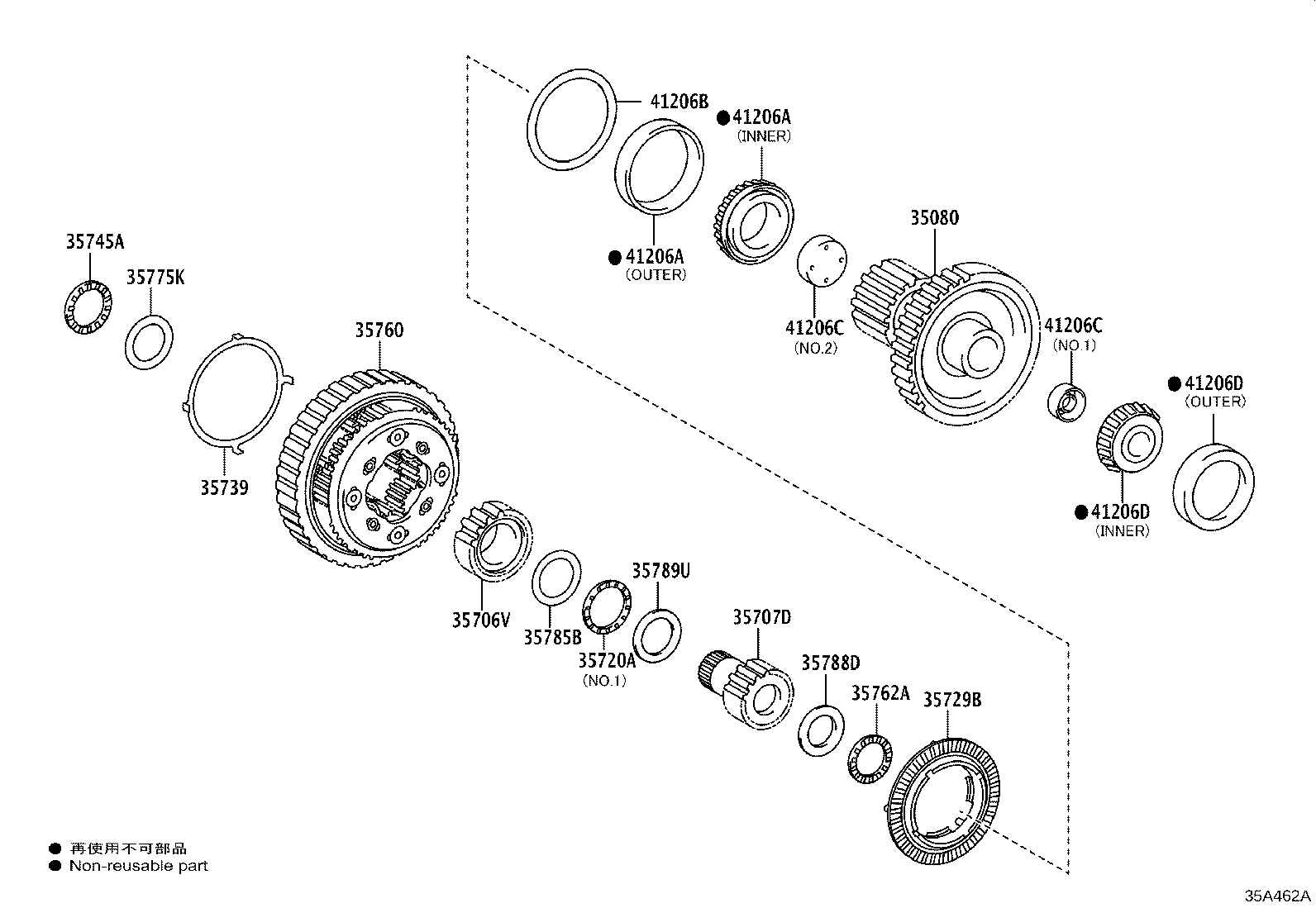 35720-0E010 GEAR ASSY, FRONT PLANETARY product image