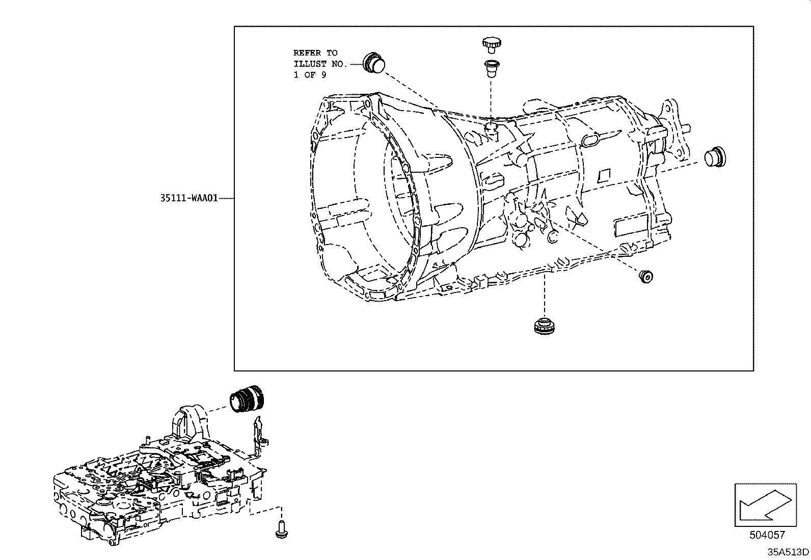 90118-WA761 PLUG, AUTOMATIC TRANSMISSION CASE product image